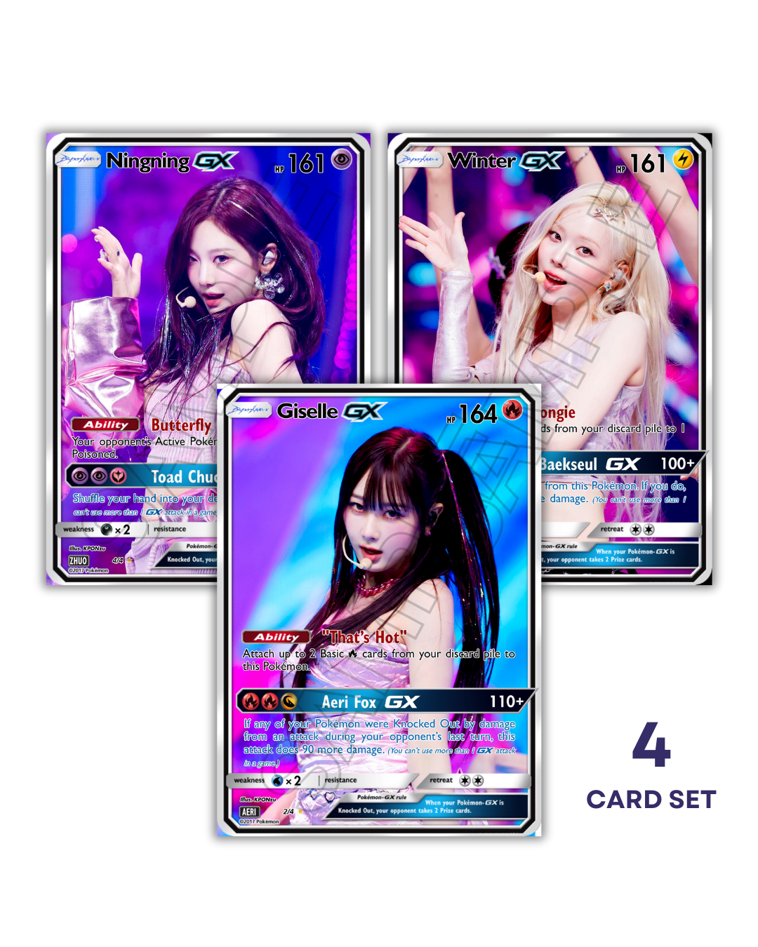 AESPA Supernova Era Holographic GX KPOP Photocards | 4 CARDS