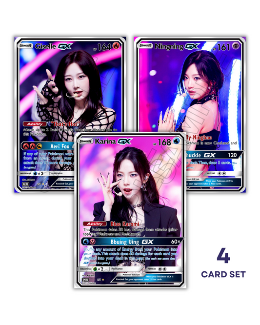 AESPA Armageddon Era Holographic GX KPOP Photocards | 4 CARDS
