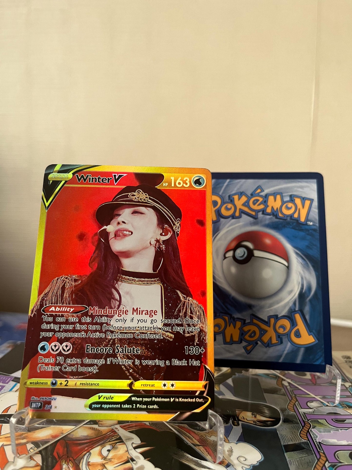 AESPA Fanmade Pokemon Photocard | Includes all 4 members, GOLD ver