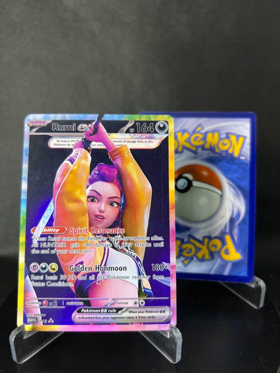 HUNTRIX Stage Outfit Holographic KPOP Photocards | All 3 Members KPOP Demon Hunter Pokemon Fanmade Photocards