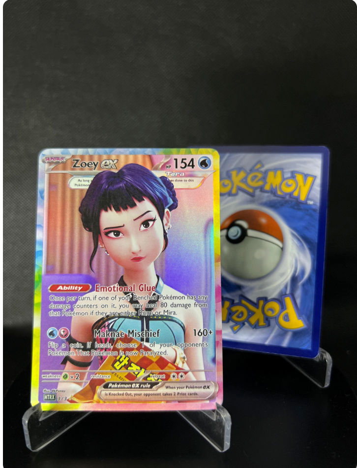 HUNTRIX Holographic KPOP Photocards | All 3 Members KPOP Demon Hunter Pokemon Fanmade Photocards