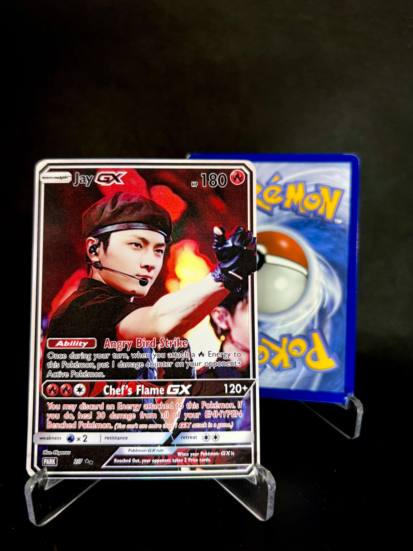 ENHYPEN Bad Desire Era Holographic KPOP GX Photocards | All 7 Members Pokemon Photocards