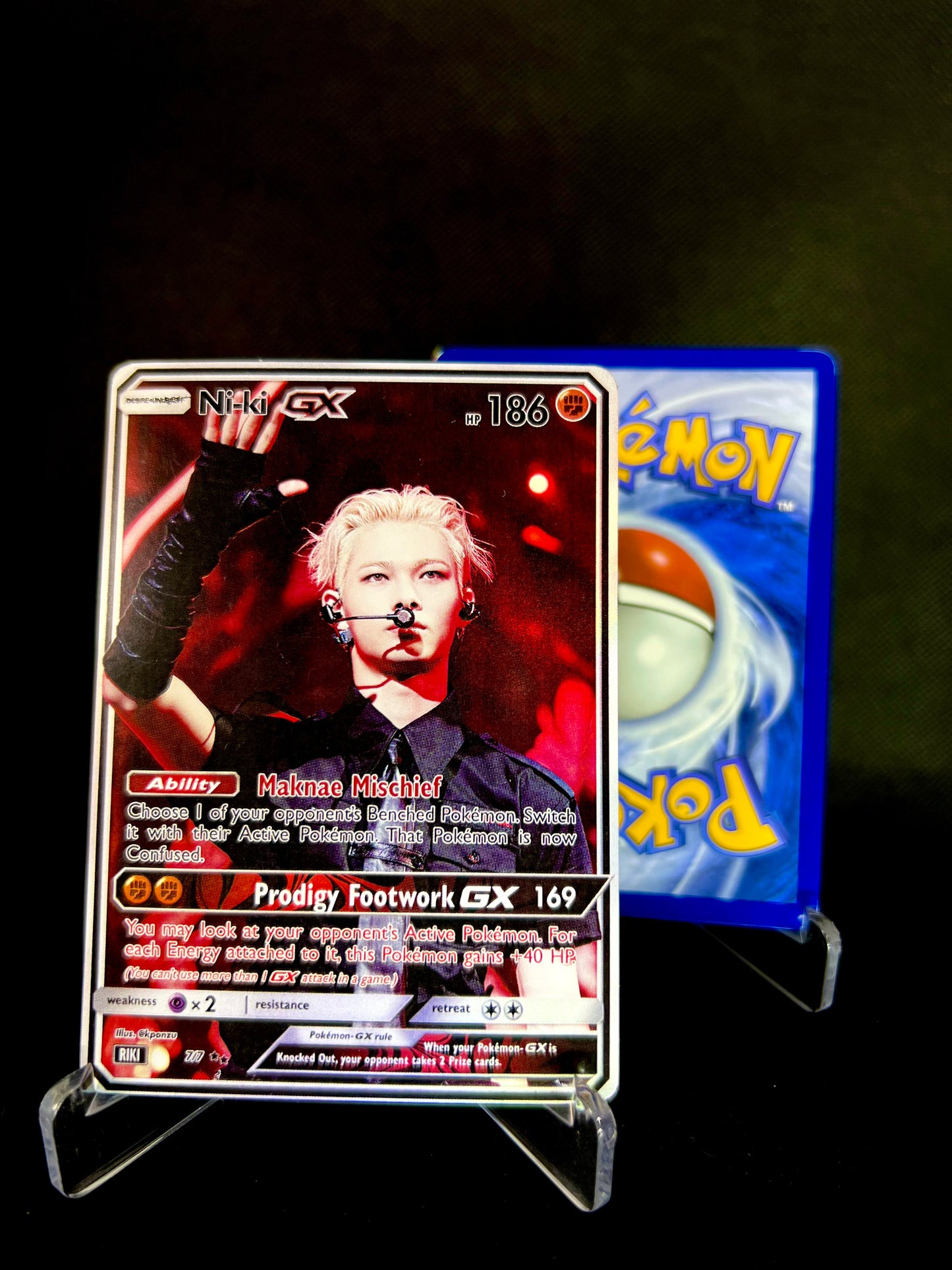 ENHYPEN Bad Desire Era Holographic KPOP GX Photocards | All 7 Members Pokemon Photocards