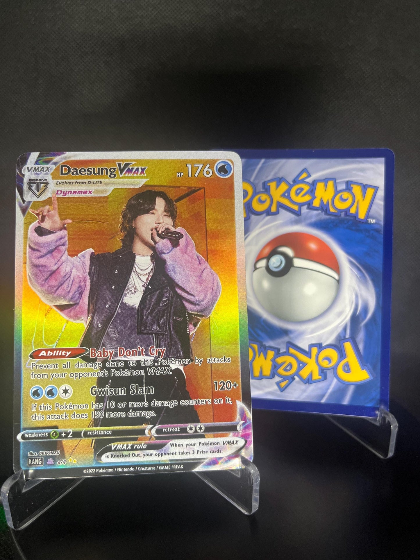 BIGBANG MAMA 2024 Holographic VMAX KPOP Photocards + T.O.P | 4 CARDS