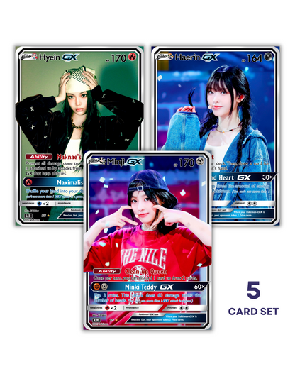 NewJeans How Sweet Era Holographic GX KPOP Photocards | 5 CARDS NewJeans How Sweet Era Holographic GX KPOP Photocards | 5 CARDS