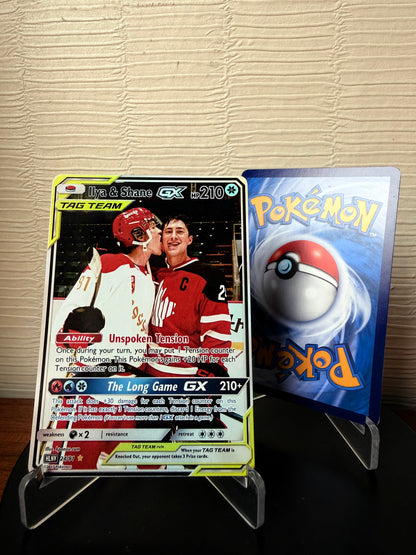 Heated Rivalry Holographic Photocards | 3 Shane Hollander and Ilya Rosanov, Hollanov Pokemon Inspired Fanmade Photocards