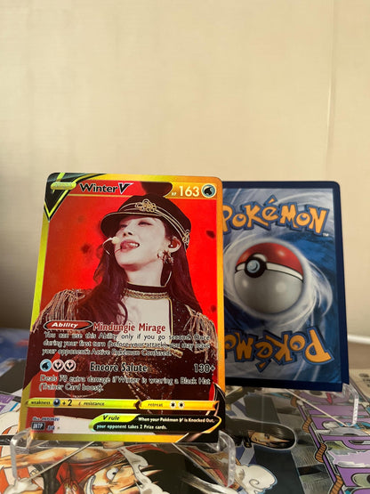 AESPA Fanmade Pokemon Photocard | Includes all 4 members, GOLD ver
