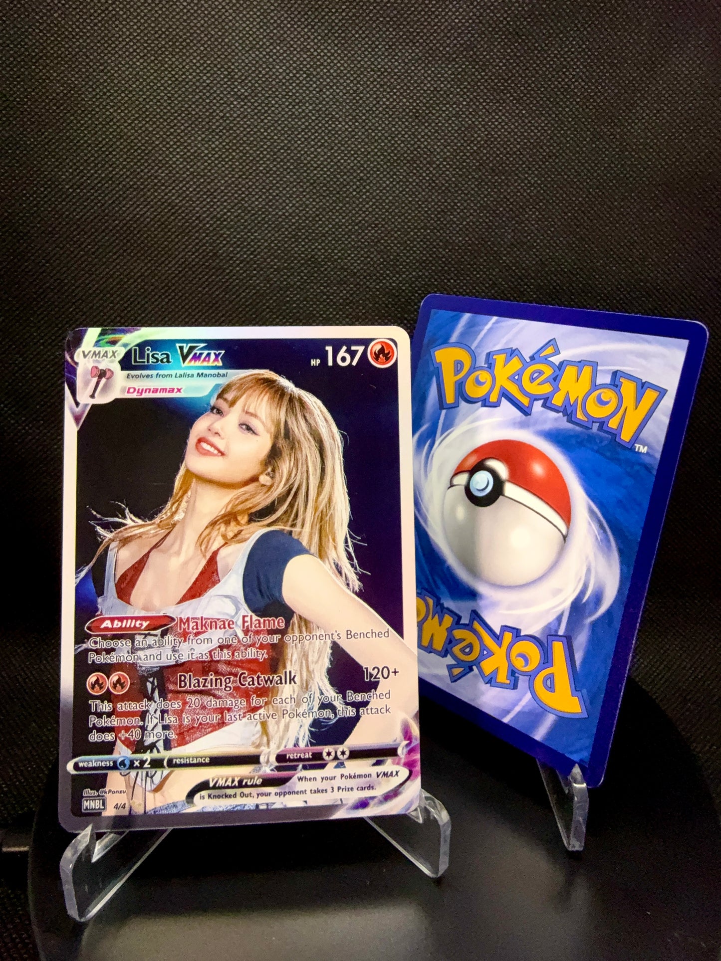 BLACKPINK Holographic VMAX KPOP Photocards | 4 CARDS