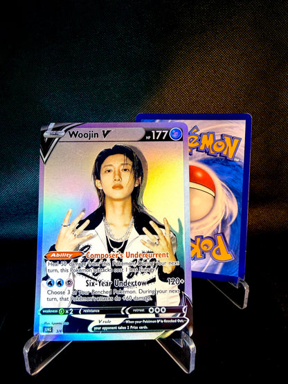 LNGSHOT Holographic KPOP GX Photocards | All 4 members Pokemon Photocard Set