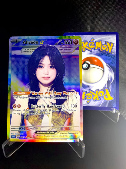 BABYMONSTER Holographic KPOP Photocards | All 7 members Pokemon inspired Photocard Set