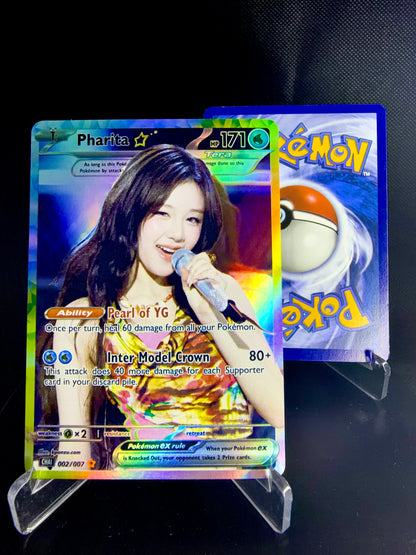 BABYMONSTER Holographic KPOP Photocards | All 7 members Pokemon inspired Photocard Set