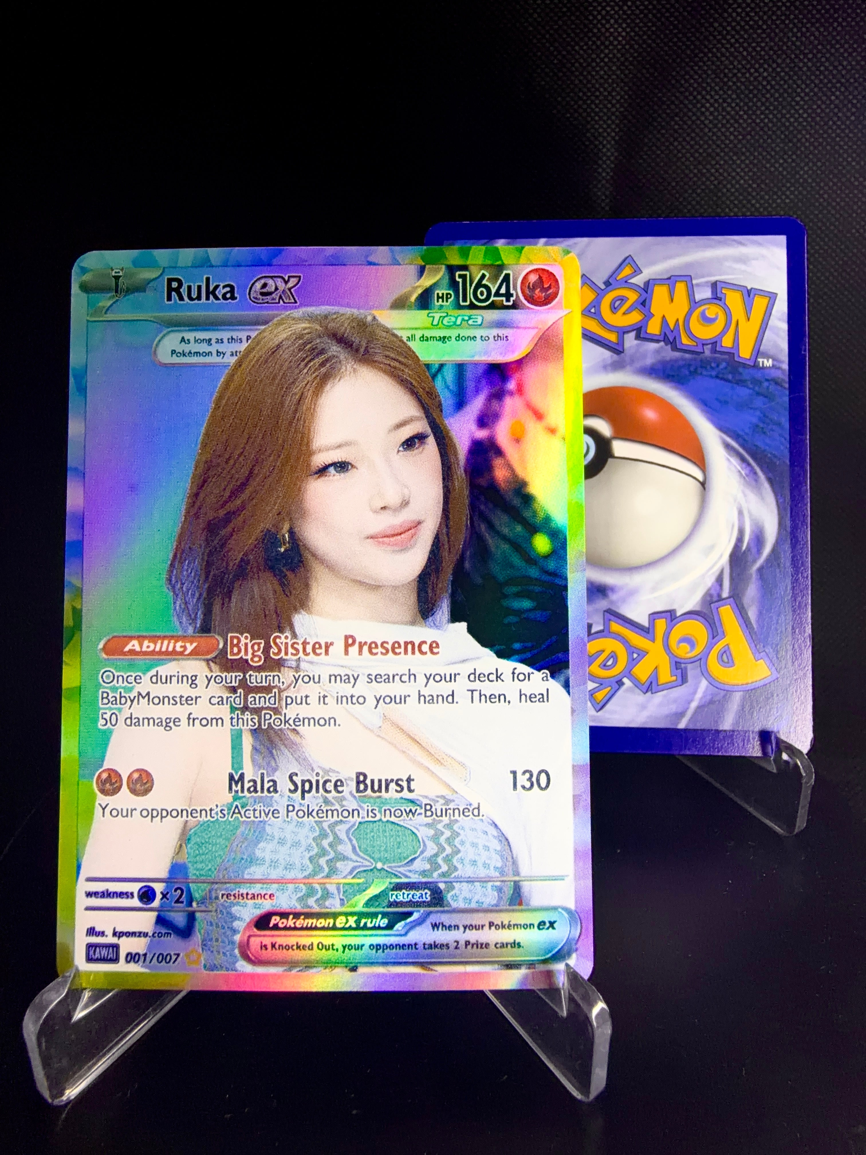 BABYMONSTER 「Special Thanks Card」ルカ BABYMONSTER Holographic KPOP Photocards | All 7 members Pokemon