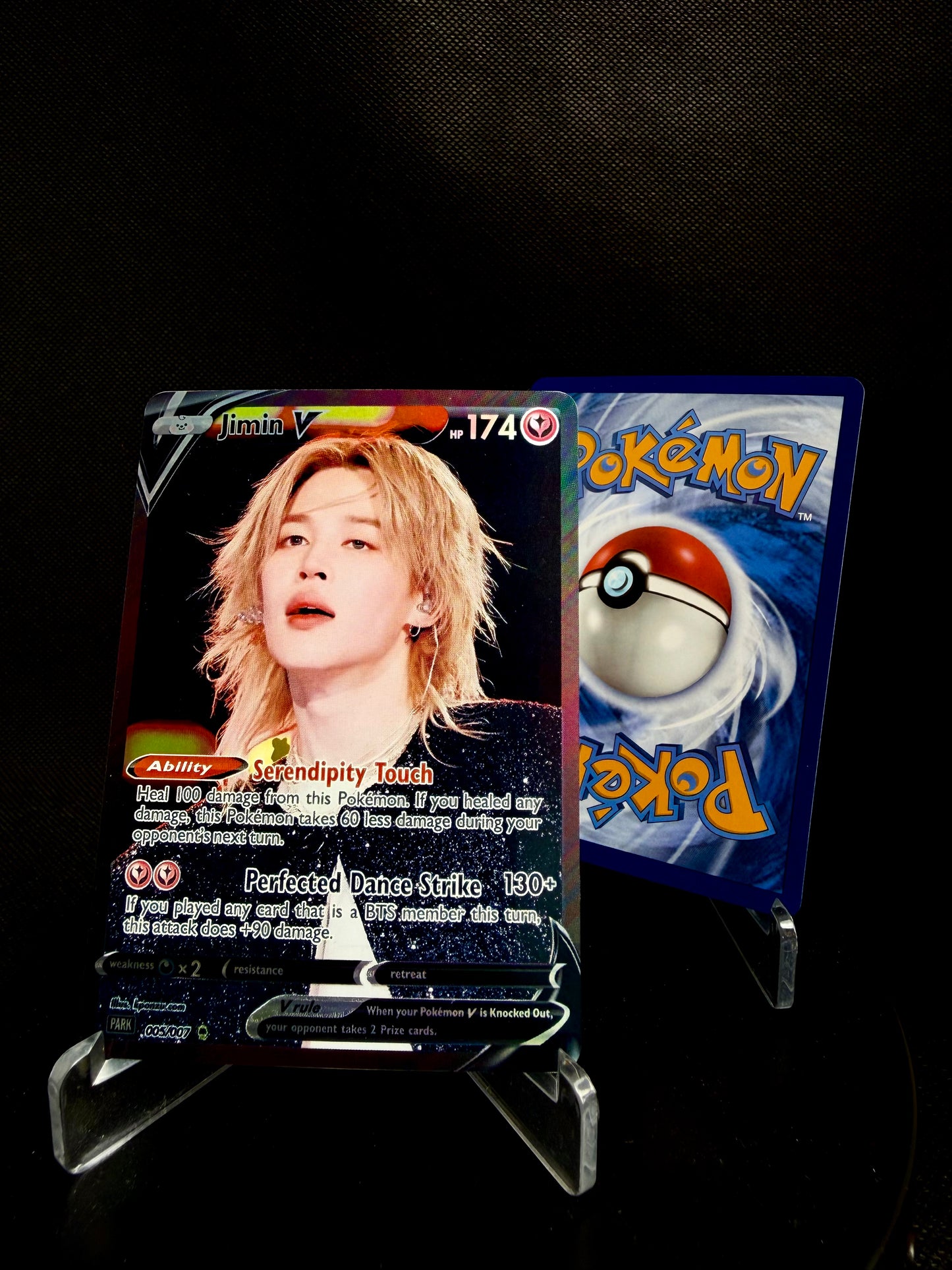 BTS Holographic KPOP Photocards | All 7 members Pokemon Photocard Set