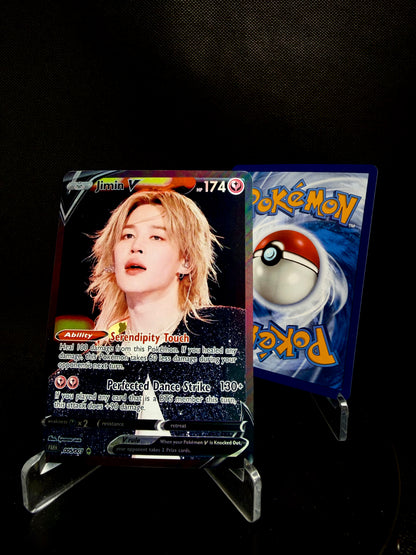 BTS Holographic KPOP Photocards | All 7 members Pokemon Photocard Set