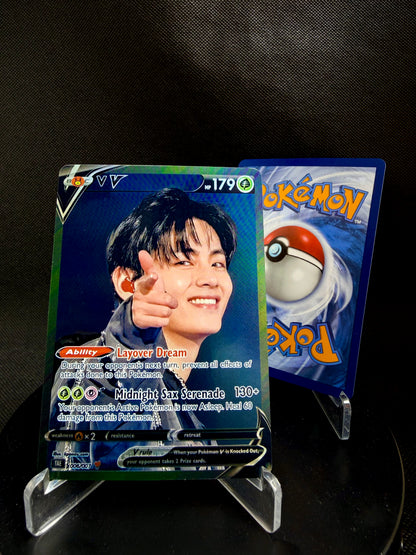 BTS Holographic KPOP Photocards | All 7 members Pokemon Photocard Set