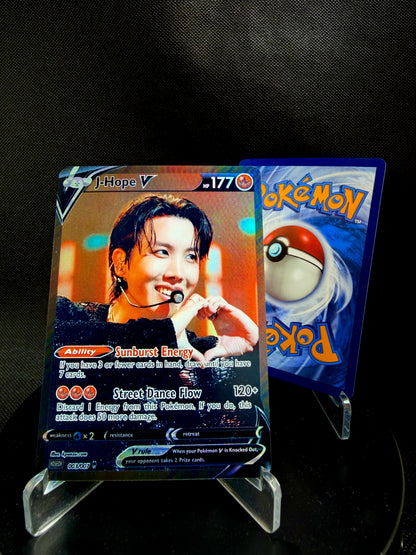 BTS Holographic KPOP Photocards | All 7 members Pokemon Photocard Set