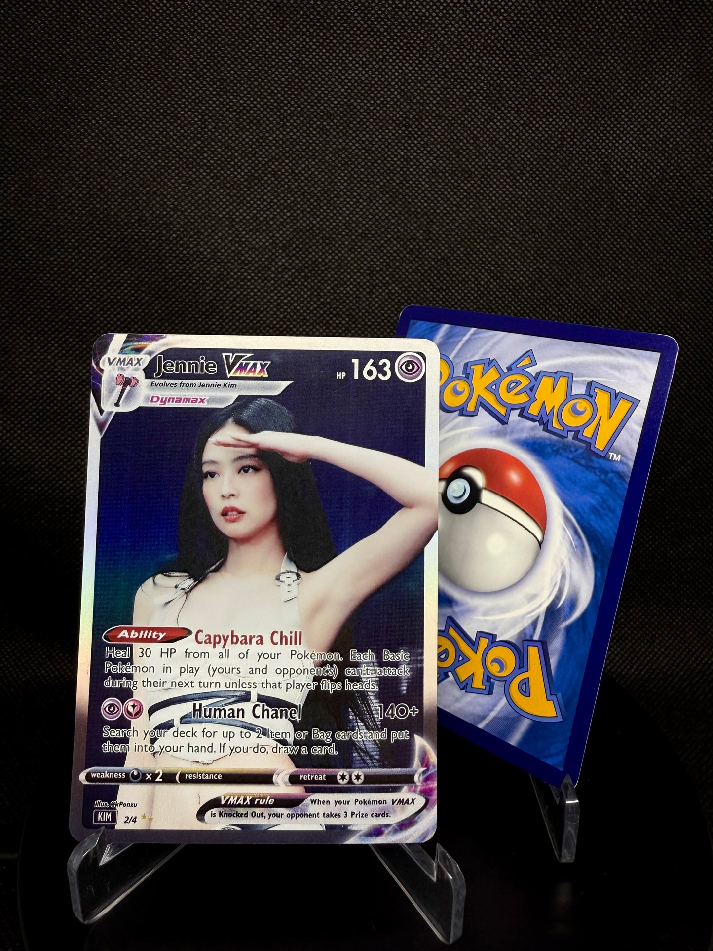 BLACKPINK Holographic VMAX KPOP Photocards | 4 CARDS