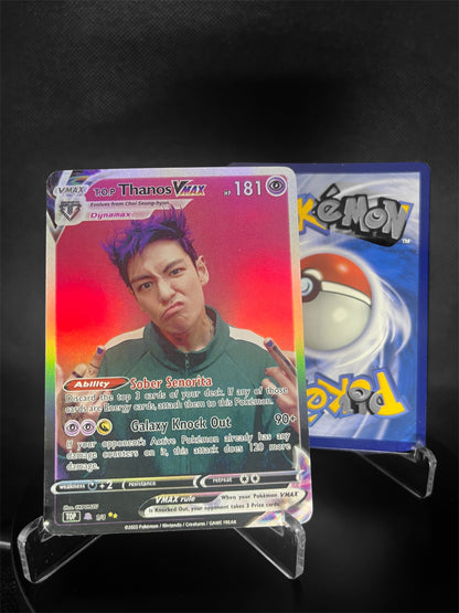 Thanos from Squid Games T.O.P BIGBANG VMAX Photocards