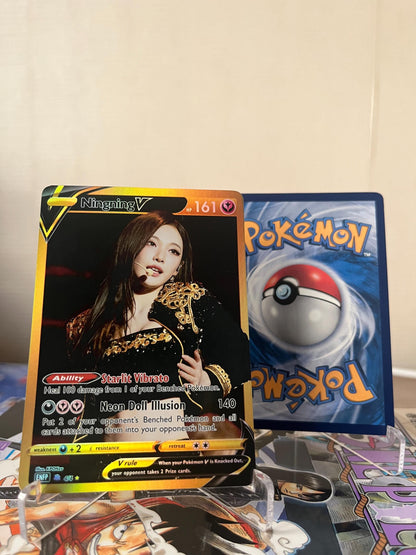 AESPA Fanmade Pokemon Photocard | Includes all 4 members, GOLD ver