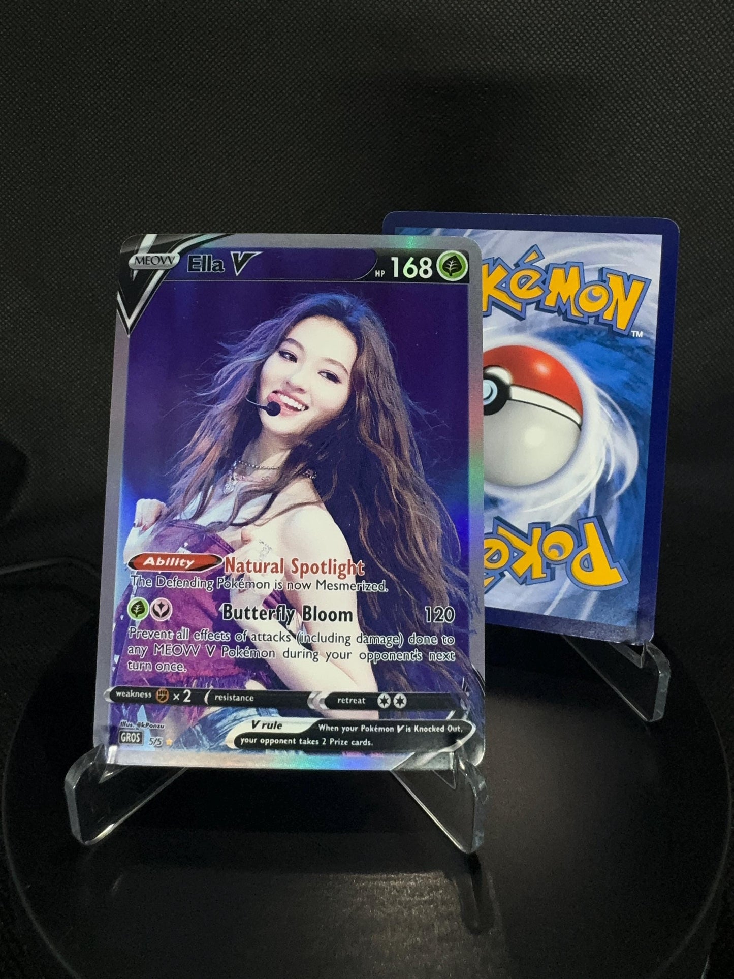 MEOVV Hands Up Era Holographic GX KPOP Photocards | 5 CARDS