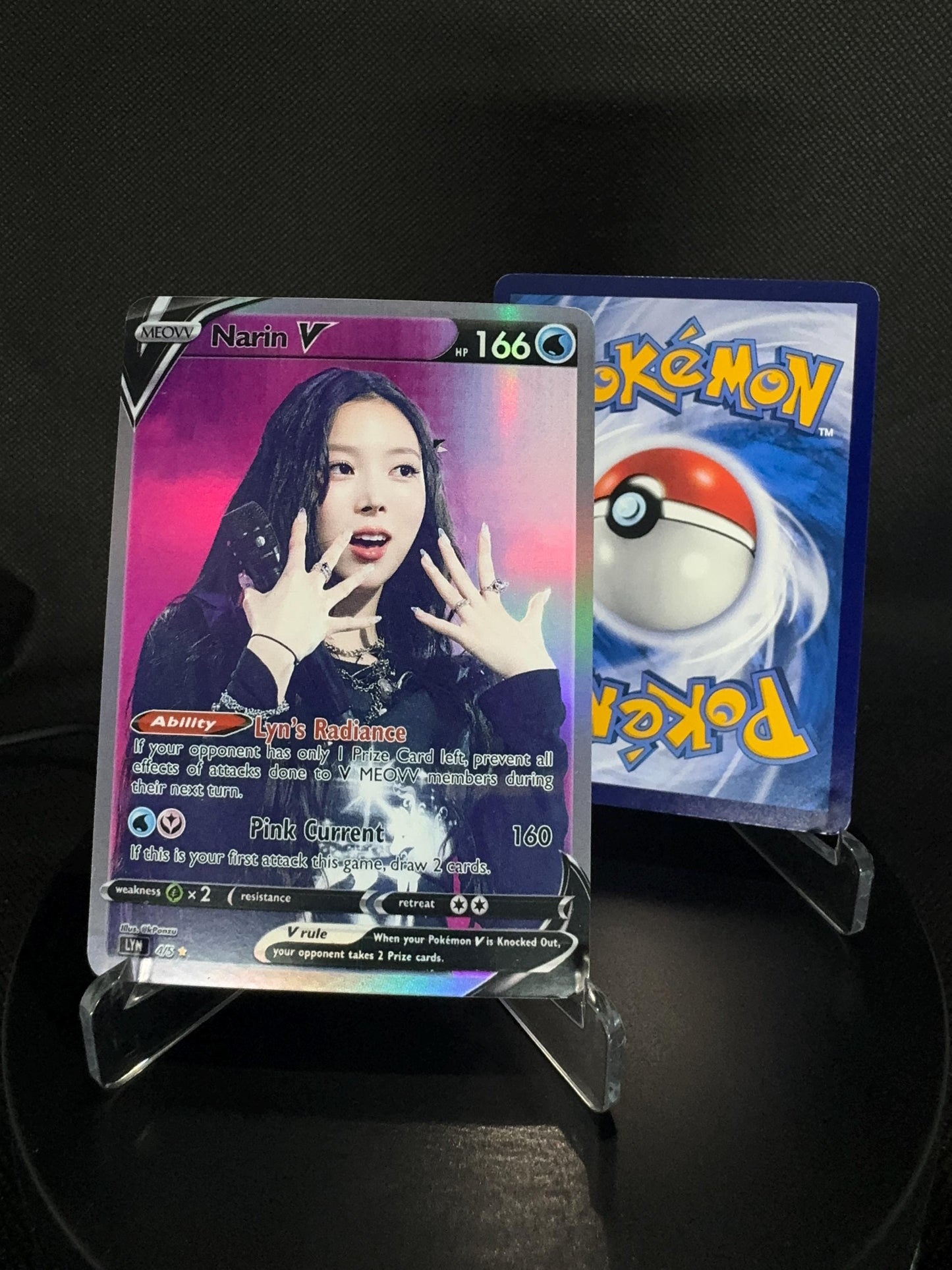 MEOVV Hands Up Era Holographic GX KPOP Photocards | 5 CARDS