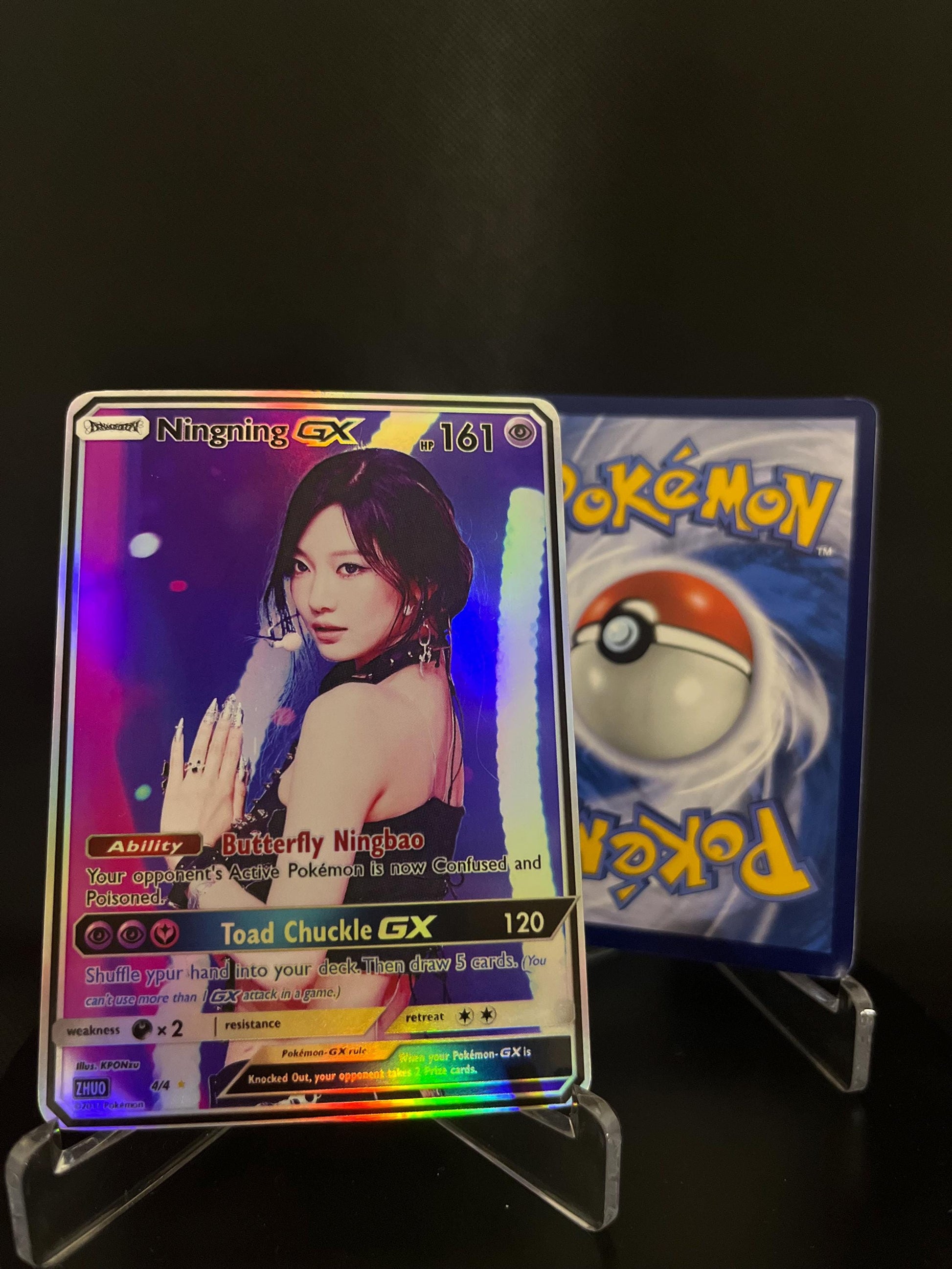 lil peep pokemon cards AESPA Armageddon Era Holographic GX KPOP Photocards